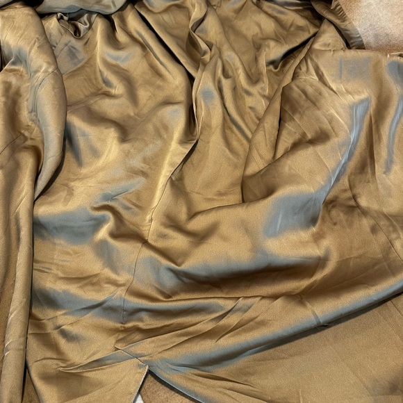 NWOT POLO Ralph Lauren Women Sz16 Wool Blend Camel Belted Open Front Trench Coat - Picture 12 of 16